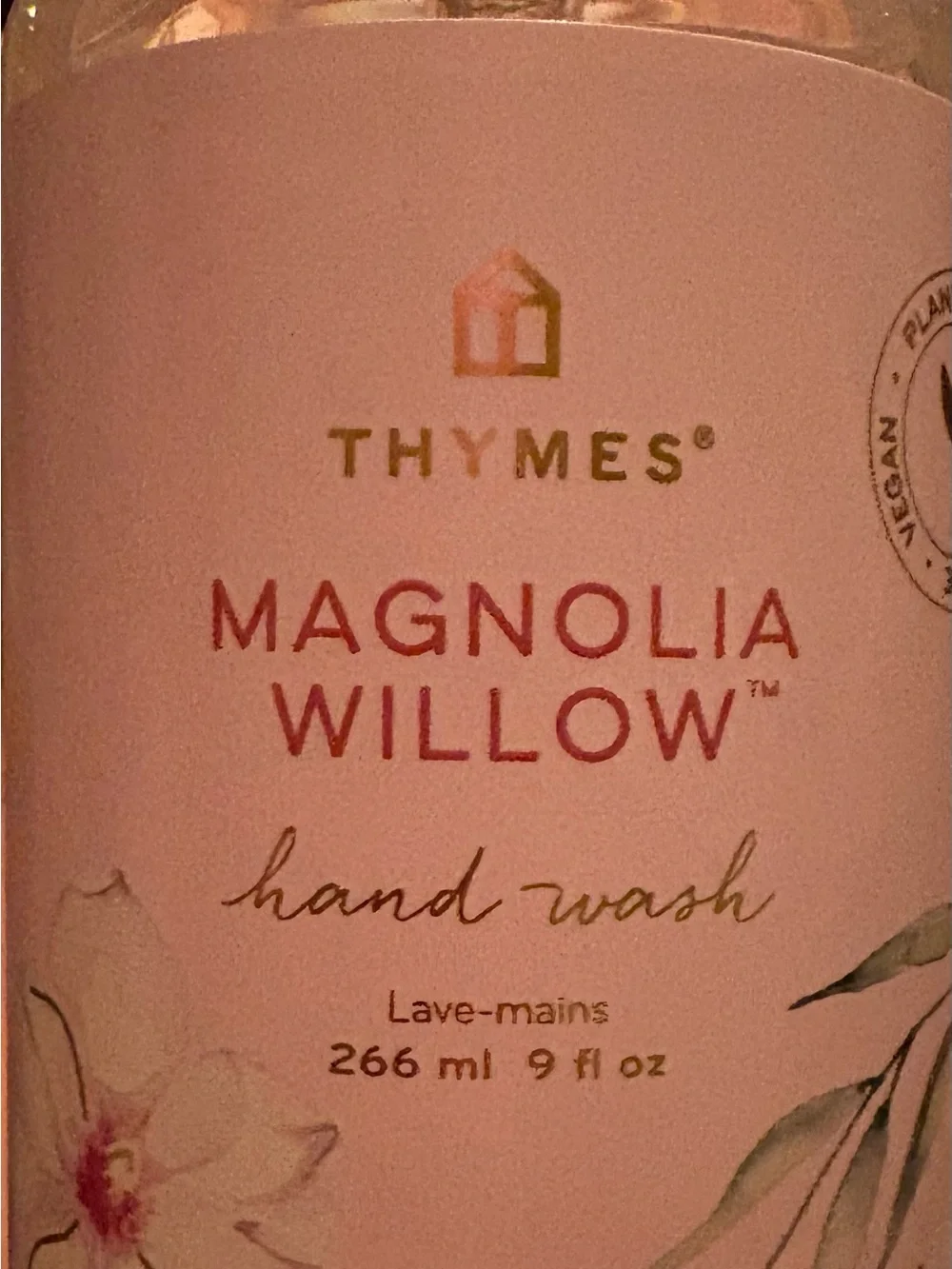Thymes Magnolia Willow Hand Wash - Pink
